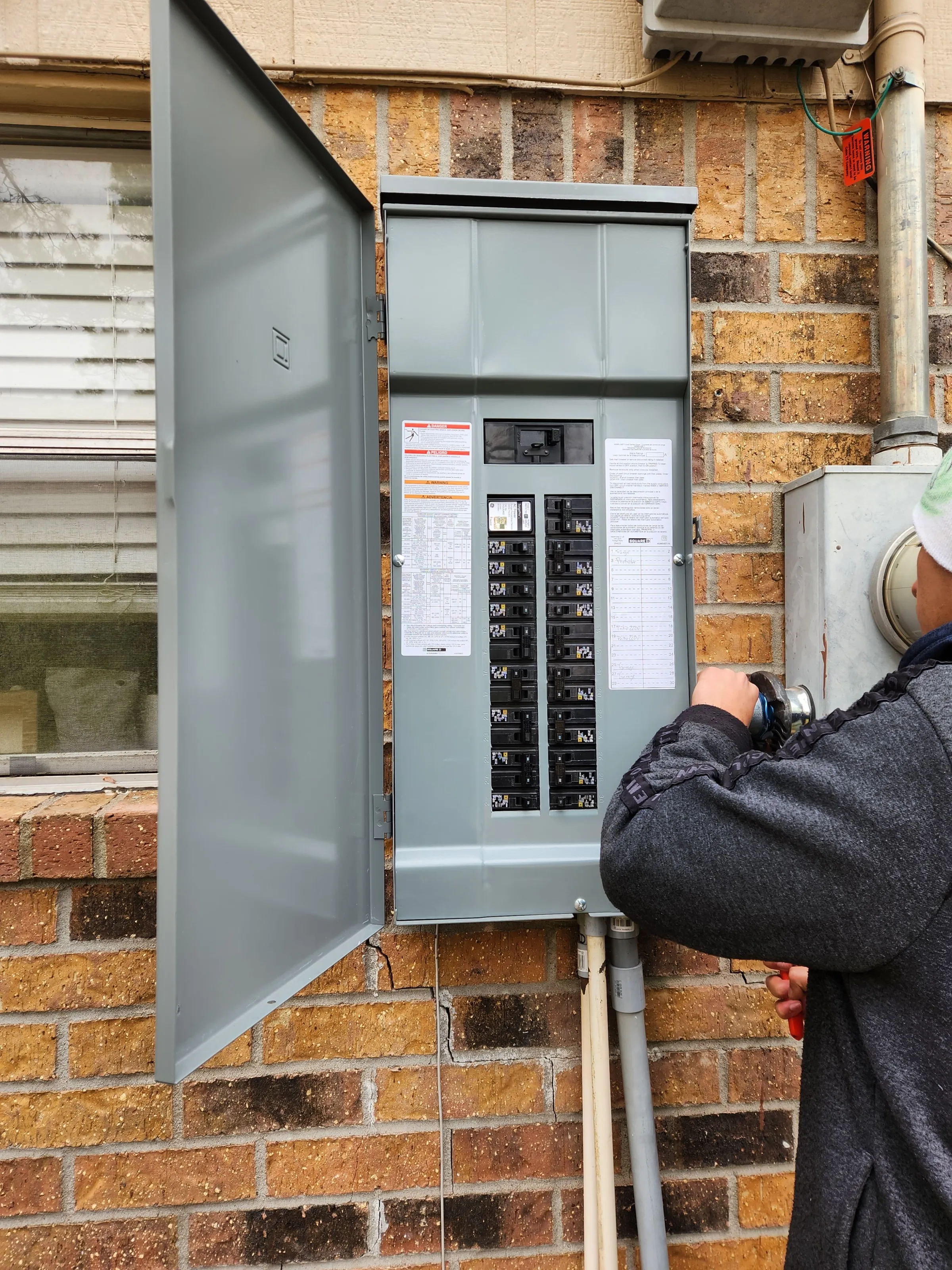 Electrical panel installation
